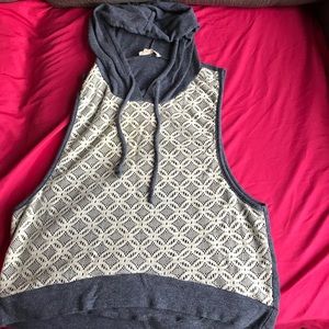 Crop top mini hoodie